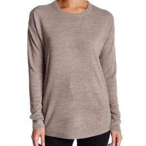 [Sweet Romeo] Open Knit Crew Neck Sweater Large